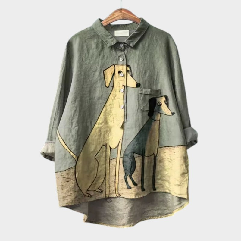 Audrey | Artistic Button-Up Shirt